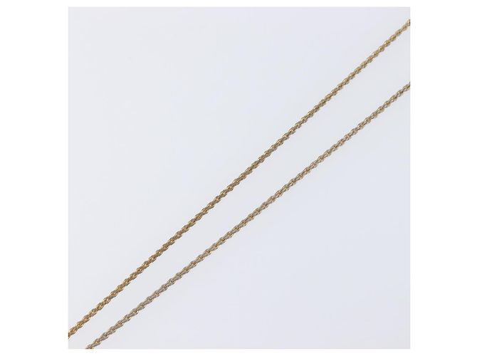 Collana Christian Dior metallo Gold Tone Auth 199265 - vista 12