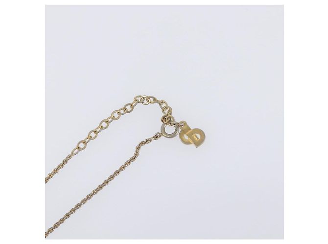 Collana Christian Dior metallo Gold Tone Auth 199265 - vista 14