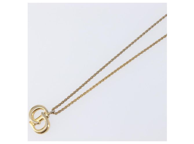Collana Christian Dior metallo Gold Tone Auth 199265 - vista 4