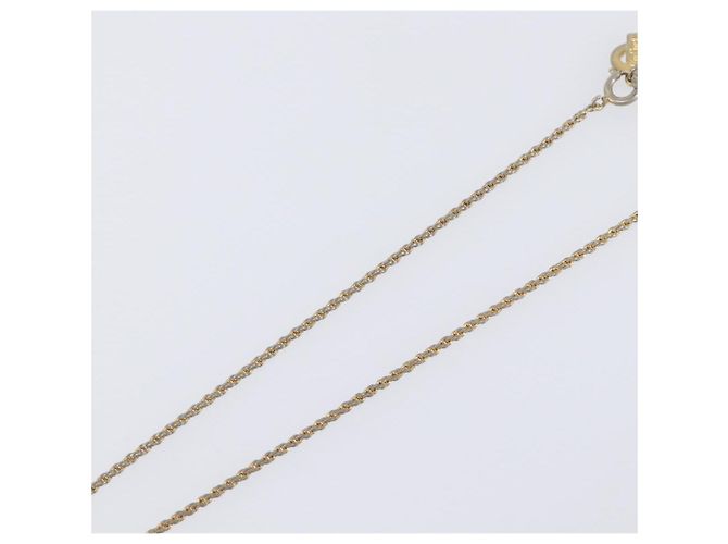 Collana Christian Dior metallo Gold Tone Auth 199265 - vista 6