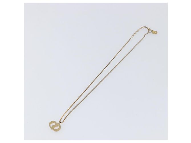 Collana Christian Dior metallo Gold Tone Auth 199265 - vista 9