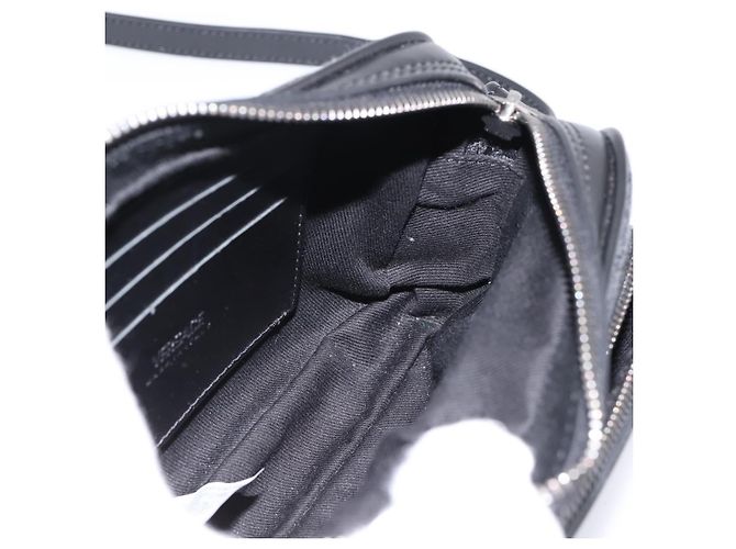 Borsa a tracolla VERSACE in jacquard Canvas Black Silver Auth BA15281V Nero Argento - vista 18
