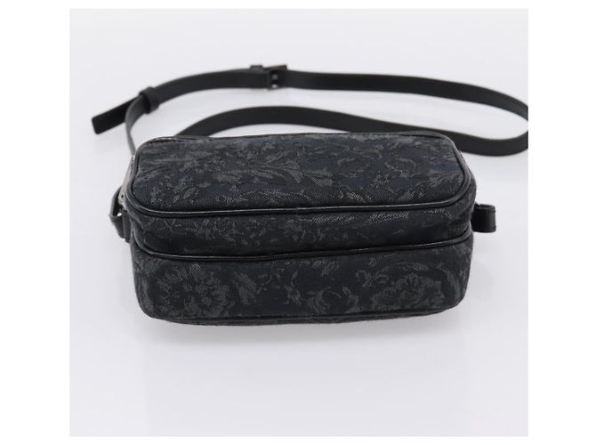 Borsa a tracolla VERSACE in jacquard Canvas Black Silver Auth BA15281V Nero Argento - vista 5
