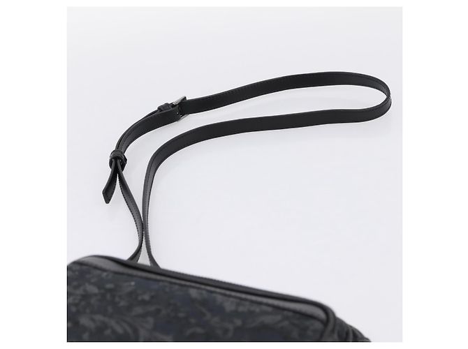 Borsa a tracolla VERSACE in jacquard Canvas Black Silver Auth BA15281V Nero Argento - vista 8