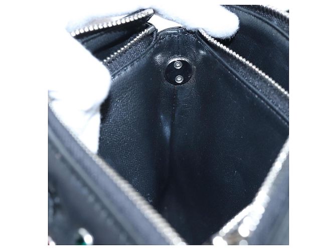 LOUIS VUITTON Borsa a spalla Monogram Emboss Kussan BB Nera M22429 Auth 196585V Nero - vista 26