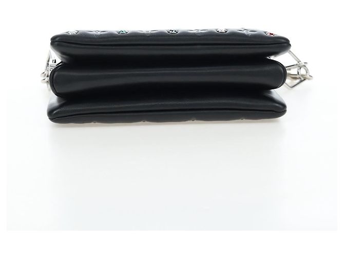 LOUIS VUITTON Borsa a spalla Monogram Emboss Kussan BB Nera M22429 Auth 196585V Nero - vista 5