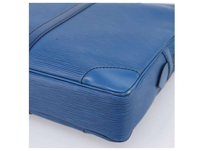 LOUIS VUITTON Epi Porte Documents Voyage Business Bag Blue M54475 LV Auth 198949 - vista 14