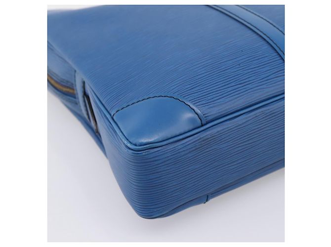 LOUIS VUITTON Epi Porte Documents Voyage Business Bag Blue M54475 LV Auth 198949 - vista 15