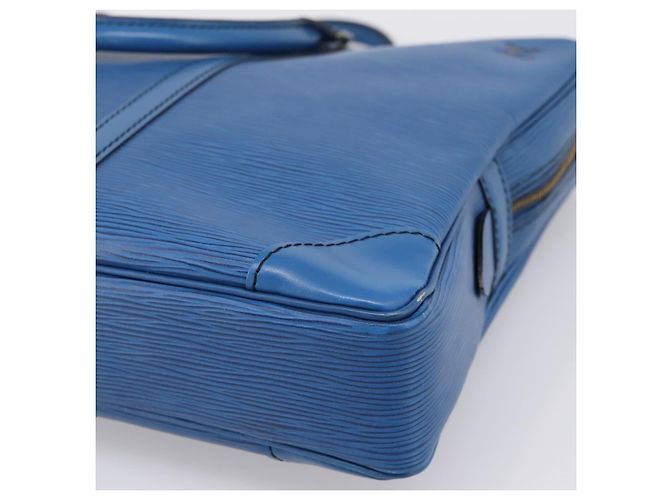 LOUIS VUITTON Epi Porte Documents Voyage Business Bag Blue M54475 LV Auth 198949 - vista 16