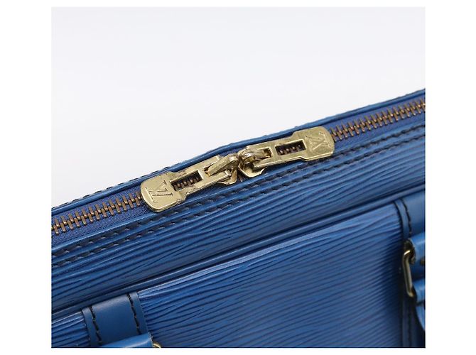 LOUIS VUITTON Epi Porte Documents Voyage Business Bag Blue M54475 LV Auth 198949 - vista 17