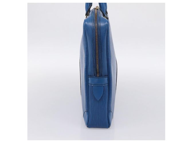 LOUIS VUITTON Epi Porte Documents Voyage Business Bag Blue M54475 LV Auth 198949 - vista 4