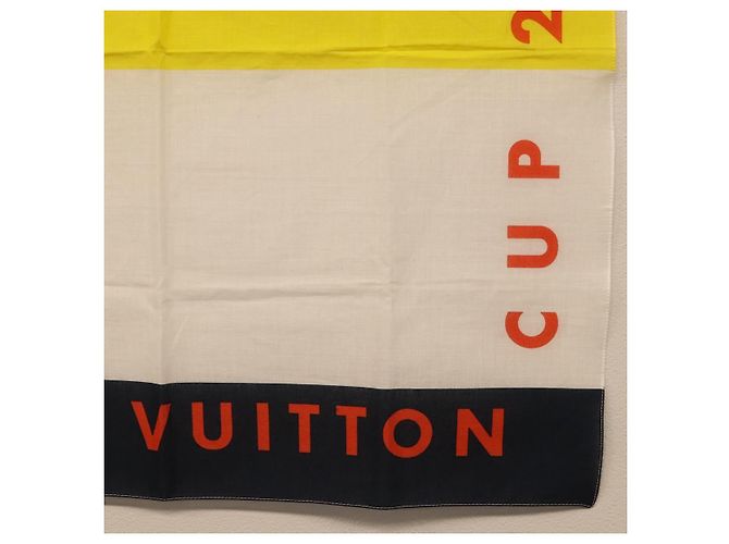 LOUIS VUITTON LV Cup Pañuelo de algodón amarillo LV Auth 198783A - vista 5