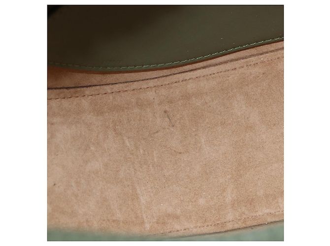 Borsa a spalla LOEWE Luna Small in pelle Verde Oro Auth ka5922M D'oro - vista 10