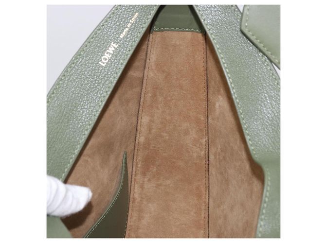 Borsa a spalla LOEWE Luna Small in pelle Verde Oro Auth ka5922M D'oro - vista 21