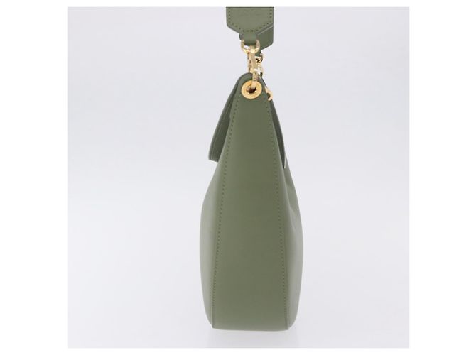 Borsa a spalla LOEWE Luna Small in pelle Verde Oro Auth ka5922M D'oro - vista 4