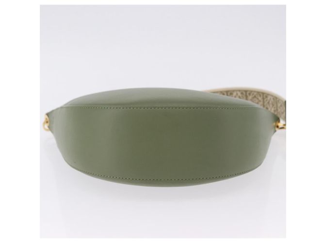Borsa a spalla LOEWE Luna Small in pelle Verde Oro Auth ka5922M D'oro - vista 5