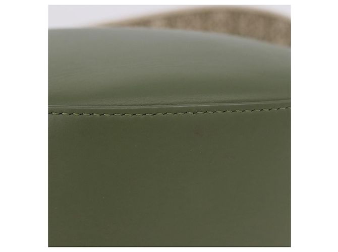 Borsa a spalla LOEWE Luna Small in pelle Verde Oro Auth ka5922M D'oro - vista 6