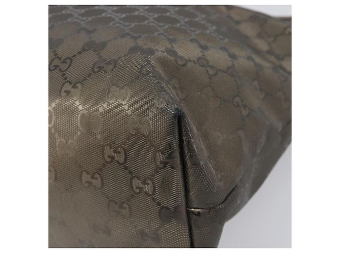 Borsa Tote GUCCI GG Implementation PVC Oro Argento 211137 Auth BA15109 D'oro - vista 10