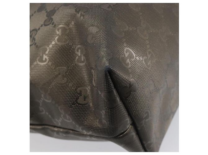 Borsa Tote GUCCI GG Implementation PVC Oro Argento 211137 Auth BA15109 D'oro - vista 13