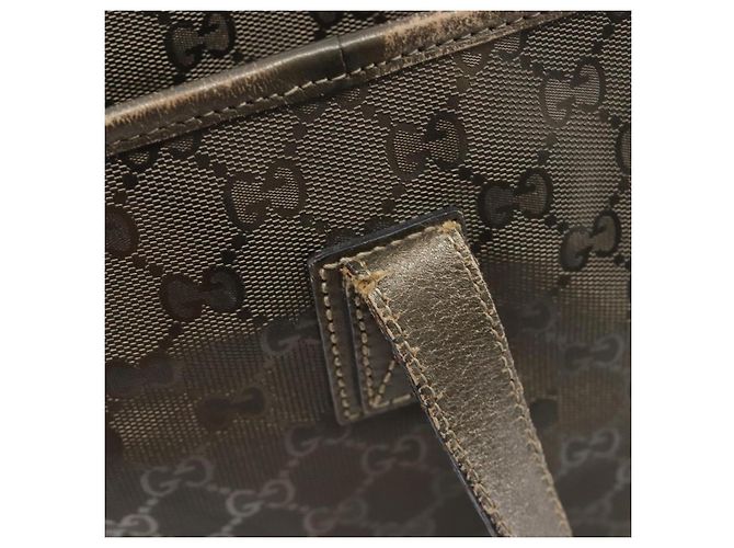 Borsa Tote GUCCI GG Implementation PVC Oro Argento 211137 Auth BA15109 D'oro - vista 15