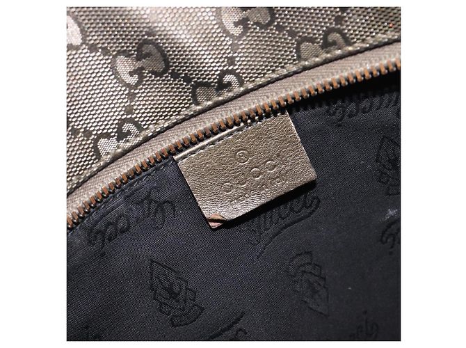 Borsa Tote GUCCI GG Implementation PVC Oro Argento 211137 Auth BA15109 D'oro - vista 17