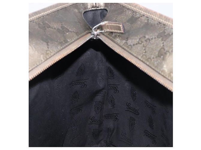 Borsa Tote GUCCI GG Implementation PVC Oro Argento 211137 Auth BA15109 D'oro - vista 19