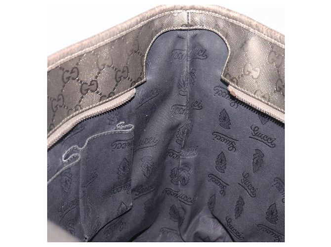 Borsa Tote GUCCI GG Implementation PVC Oro Argento 211137 Auth BA15109 D'oro - vista 20