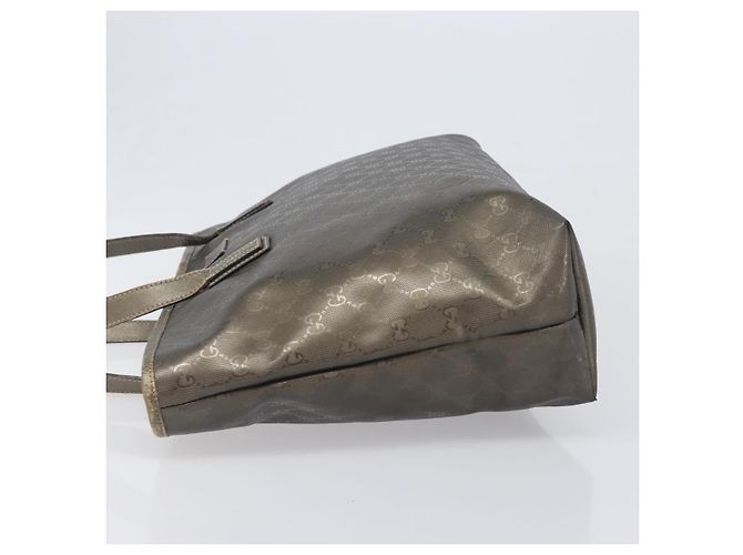 Borsa Tote GUCCI GG Implementation PVC Oro Argento 211137 Auth BA15109 D'oro - vista 5