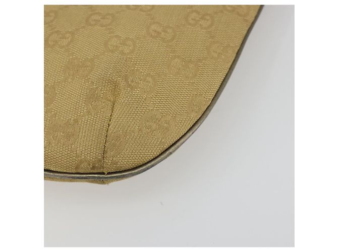 Borsa a tracolla GUCCI GG Canvas Beige Oro 005 0813 Auth 197215 D'oro - vista 11