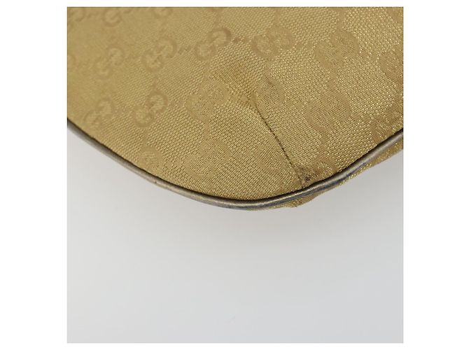Borsa a tracolla GUCCI GG Canvas Beige Oro 005 0813 Auth 197215 D'oro - vista 12
