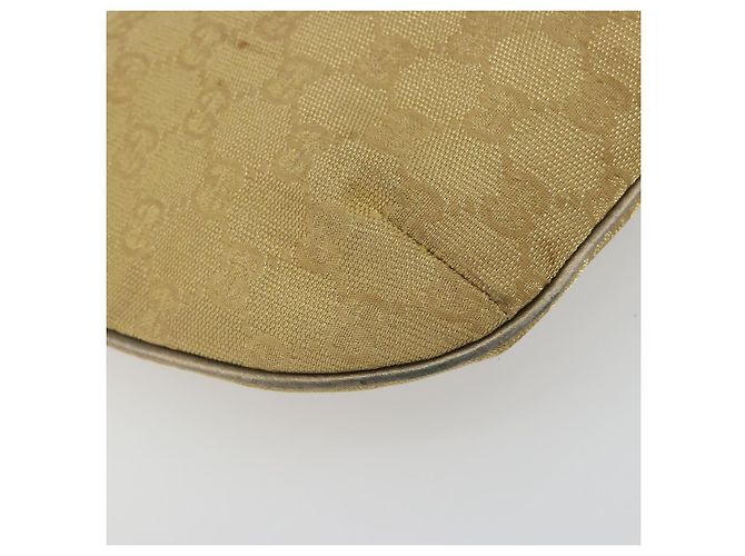 Borsa a tracolla GUCCI GG Canvas Beige Oro 005 0813 Auth 197215 D'oro - vista 14