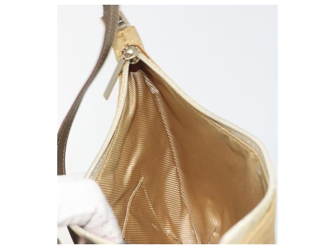 Borsa a tracolla GUCCI GG Canvas Beige Oro 005 0813 Auth 197215 D'oro - vista 19