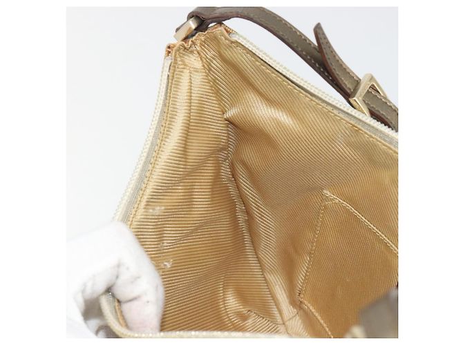 Borsa a tracolla GUCCI GG Canvas Beige Oro 005 0813 Auth 197215 D'oro - vista 20
