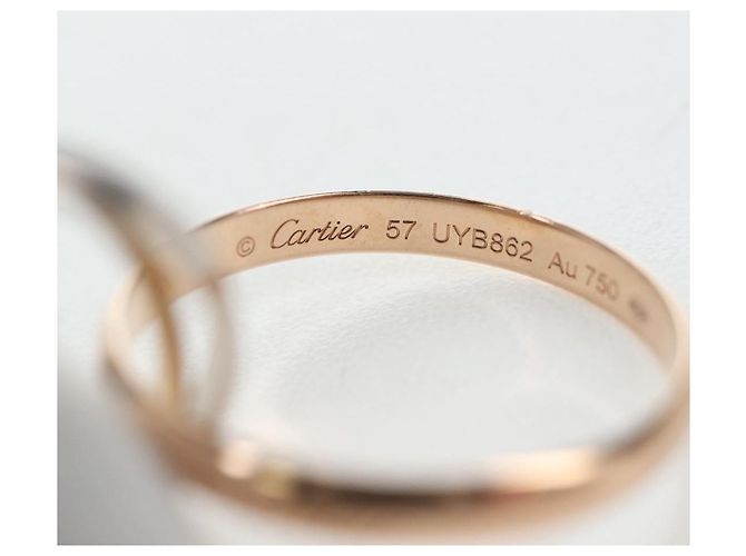 Anello CARTIER Trinity Au750 Oro Argento Auth am12316SM D'oro - vista 10