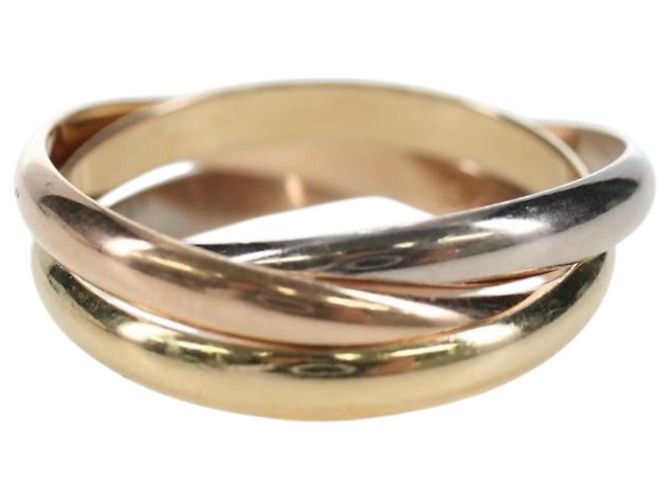 Anello CARTIER Trinity Au750 Oro Argento Auth am12316SM D'oro - vista 2