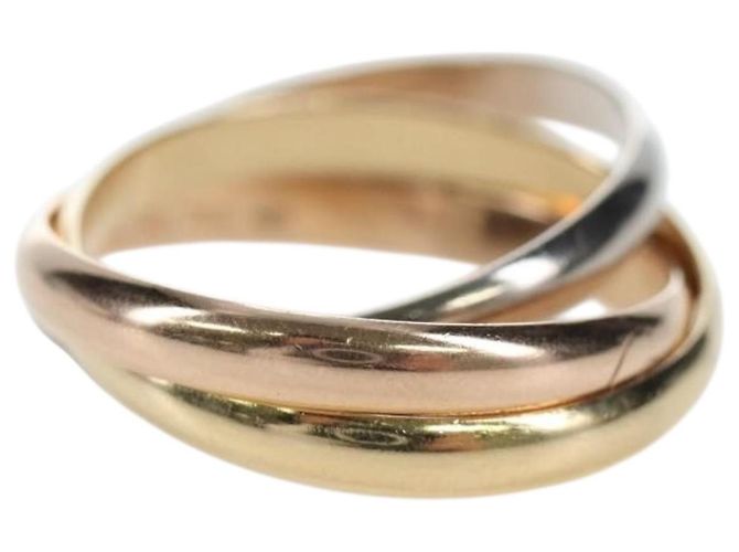 Anello CARTIER Trinity Au750 Oro Argento Auth am12316SM D'oro - vista 4