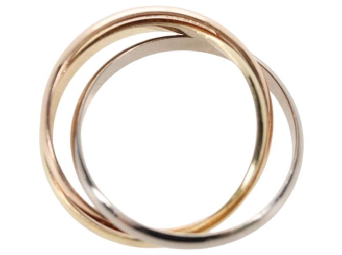 Anello CARTIER Trinity Au750 Oro Argento Auth am12316SM D'oro - vista 5