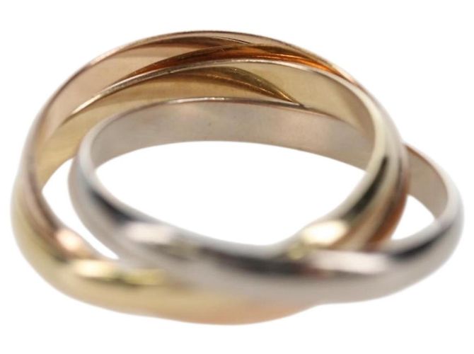 Anello CARTIER Trinity Au750 Oro Argento Auth am12316SM D'oro - vista 6