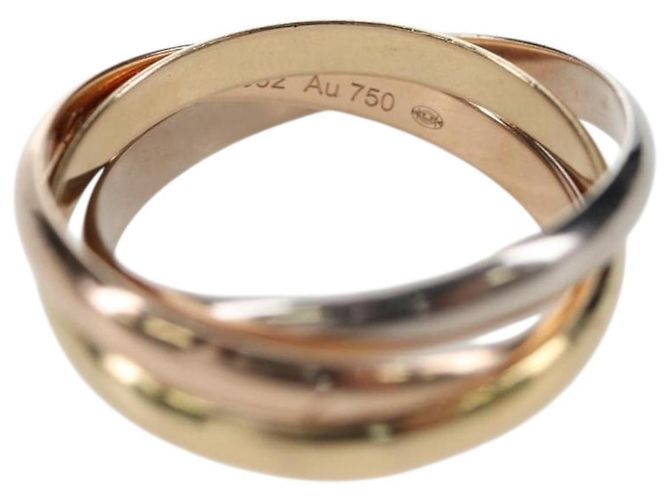 Anello CARTIER Trinity Au750 Oro Argento Auth am12316SM D'oro - vista 7