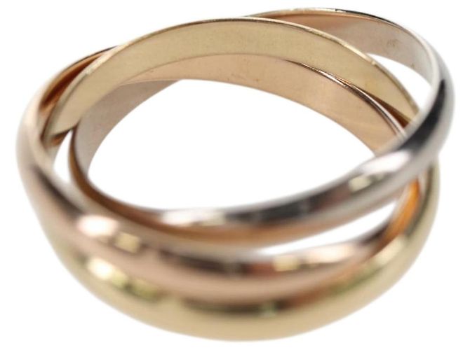 Anello CARTIER Trinity Au750 Oro Argento Auth am12316SM D'oro - vista 8