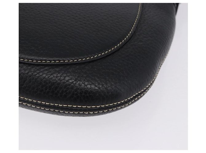 MCM Schultertasche Leder Schwarz Silber Auth 197876 - Ansicht 11