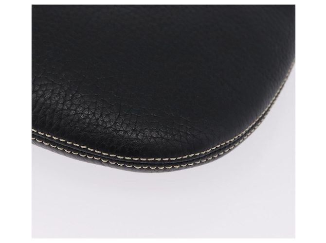 MCM Schultertasche Leder Schwarz Silber Auth 197876 - Ansicht 13