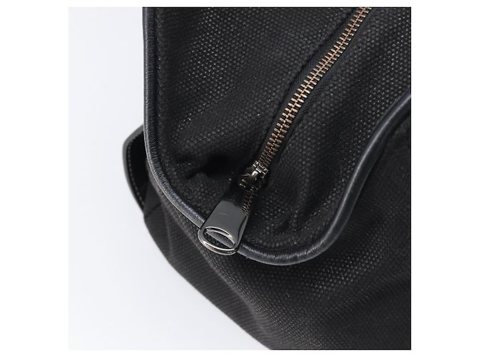 Borsa a mano BURBERRY Canvas Black Silver Auth ep15781 Nero Argento - vista 10