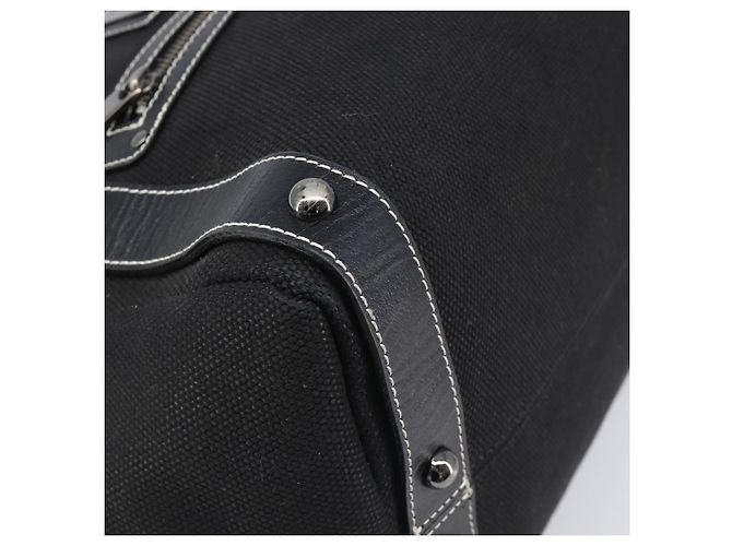Borsa a mano BURBERRY Canvas Black Silver Auth ep15781 Nero Argento - vista 14
