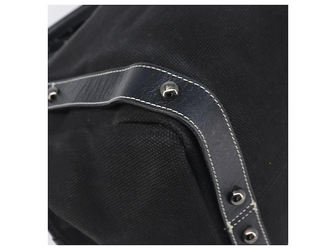 Borsa a mano BURBERRY Canvas Black Silver Auth ep15781 Nero Argento - vista 16