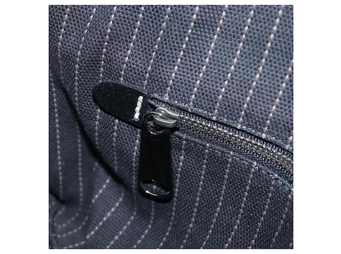 Borsa a mano BURBERRY Canvas Black Silver Auth ep15781 Nero Argento - vista 21