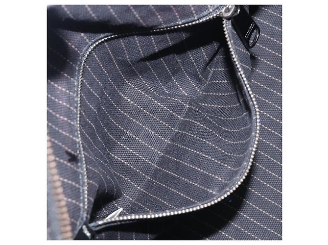 Borsa a mano BURBERRY Canvas Black Silver Auth ep15781 Nero Argento - vista 22