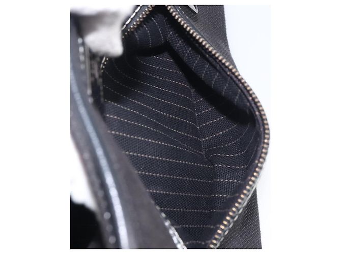 Borsa a mano BURBERRY Canvas Black Silver Auth ep15781 Nero Argento - vista 23