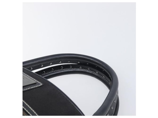 Borsa a mano BURBERRY Canvas Black Silver Auth ep15781 Nero Argento - vista 8