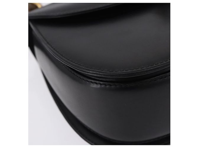 Borsa a mano GUCCI Bamboo in pelle 2way Nera Oro 000 46 0633 Auth am12260SAV Nero D'oro - vista 12